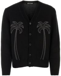 Palm Angels - Milano Studded Cardigan - Lyst
