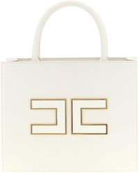 Elisabetta Franchi - Tote Borse A Mano Bianco-Donna - Lyst