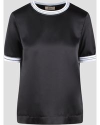 Herno - Casual satin t-shirt - Lyst