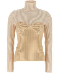 Jean Paul Gaultier - Ribbed Merino Wool Sweater - Lyst