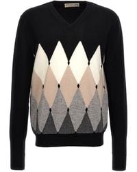 Ballantyne - Argyle Sweaters And Cardigans - Lyst
