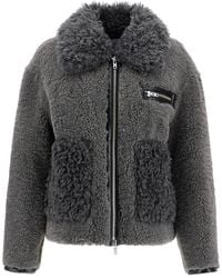 Stand Studio - Short Eco Shearling Coat - Lyst