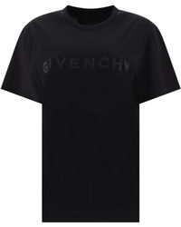 Givenchy - T Shirt In Cotone Con Strass - Lyst