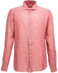 Borriello - Linen Shirt Shirt, Blouse - Lyst