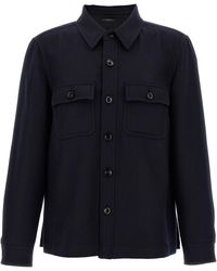 Tom Ford - 'Double Splittable Light Wool' Overshirt - Lyst