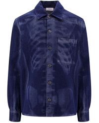 Off-White c/o Virgil Abloh - Denim Over Shirt With Body Scan Print - Lyst