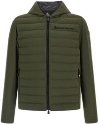 Moncler - Silicone Logo Jacket Puffer Jackets Verde-Uomo - Lyst