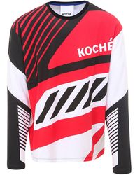 Koche - Cotton T-shirt With Long Sleeves - Lyst