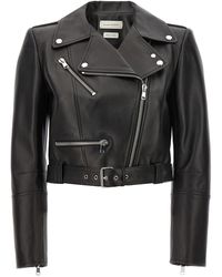 Alexander McQueen - Cropped Nail Casual Jackets, Parka - Lyst