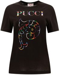 Emilio Pucci T-shirt T-shirt in White | Lyst