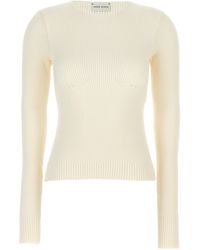 Magda Butrym - Ribbed Viscose Blend Sweater - Lyst