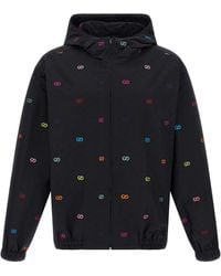 Gucci - Fil Coupé Jacket Puffer Jackets Nero-Uomo - Lyst