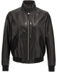 Tom Ford - Leather Bomber Jacket - Lyst