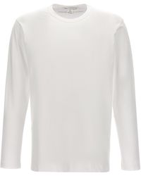 Comme des Garçons - Logo Print T Shirt Bianco - Lyst