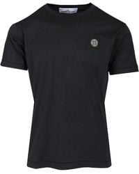 Stone Island - Short-Sleeved Cotton Jersey T-Shirt - Lyst