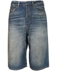 Acne Studios - Organic Cotton Denim Shorts Jeans Blu-Uomo - Lyst