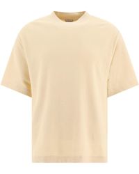 Burberry - Cotton Towelling T-Shirt T-Shirts Beige - Lyst