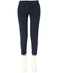 Aspesi - Slim Fit Trousers - Lyst