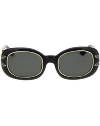 Casablancabrand - 'acetate & Metal Oval' Sunglasses - Lyst