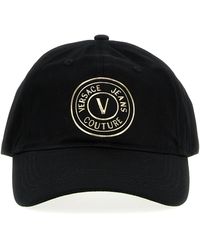 Versace - Logo Cap Cappelli Nero - Lyst