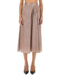 Kiton - Elegant Midi Skirt - Lyst