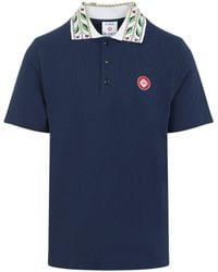 CASABLANCA - Organic Cotton Classic Laurel Polo-Uomo - Lyst