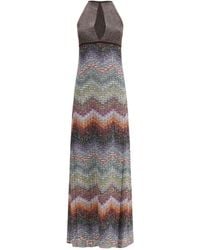 Missoni - Sleeveless Zig-Zag Maxi Dress - Lyst