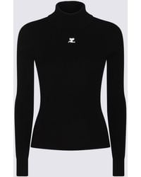 Courreges - Sweaters Blacks And Greys-Donna - Lyst