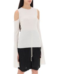 Rick Owens - Sweater With Cut Out Shoulders - Lyst