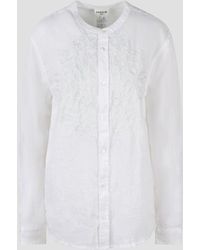 P.A.R.O.S.H. - Embroidered Linen Shirt - Lyst