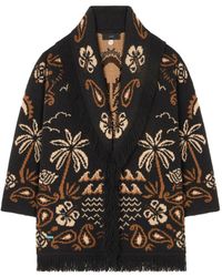 Alanui - Glimpse Of Eden Wool And Cashmere Cardigan - Lyst