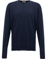 John Smedley - Marcus Maglioni Blu-Uomo - Lyst