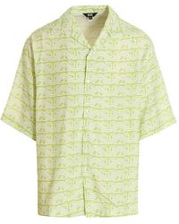 Gcds - 'Waved Logo' Camicie Verde - Lyst