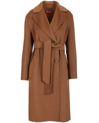 Max Mara - Double-Breasted Cashmere And Wool Coat Coats - Lyst