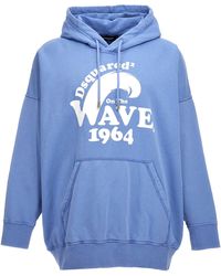 DSquared² - 'D2 On The Wave' Hoodie - Lyst