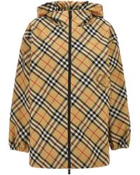 Burberry - Check Jacket Giacche Beige - Lyst