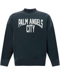 Palm Angels - City lavato crew maglioni - Lyst