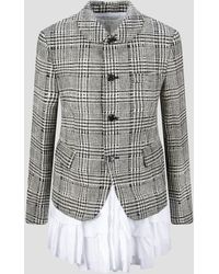 Comme des Garçons - Wool tweed shirt jacket - Lyst