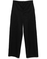 Loewe - Cotton And Silk Cargo Trousers - Lyst
