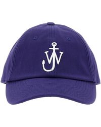 JW Anderson - Logo Cap Cappelli Celeste - Lyst