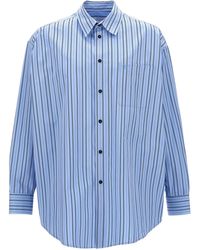 Off-White c/o Virgil Abloh - Striped Maxi Shirt - Lyst