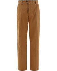 McQueen - Tailored Trousers With Back Logo - Lyst