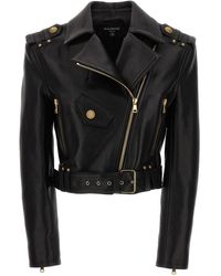 Balmain - Cropped Leather Nail - Lyst