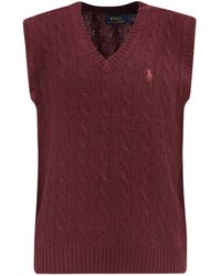 Polo Ralph Lauren - Cable Knit Wool And Cashmere Vest - Lyst