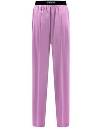 Tom Ford - Pants With Logo - Lyst