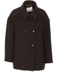 Isabel Marant - Double-Breasted Coat With Structured Collar - Lyst