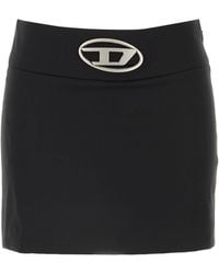 DIESEL - Stretch Polyester Blend O-Dixy Mini Skirt - Lyst