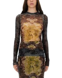 Jean Paul Gaultier - Top "Médaillon"-Donna - Lyst