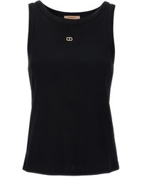 Twin Set - Logo Embroidery Tank Top Tops - Lyst