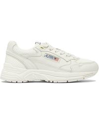 Autry - Hyperway Low Wom Goat/Mesh Wiwht/Wiwht Sneakers & Slip-On Bianco-Donna - Lyst